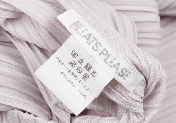 プリーツプリーズPLEATS PLEASE プリーツフレアシルエットVネックノースリーブワンピース ライトモカグレー2 K-111500_011