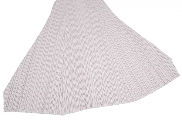プリーツプリーズPLEATS PLEASE プリーツフレアシルエットVネックノースリーブワンピース ライトモカグレー2 K-111500_006