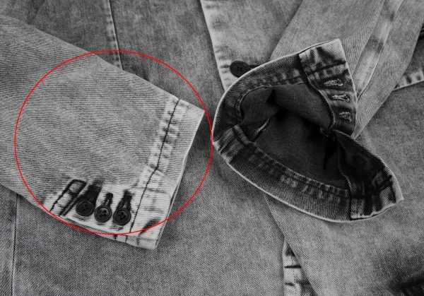 BLACK COMME des GARCONS Bleach Denim 3B Jacket K-111513_008