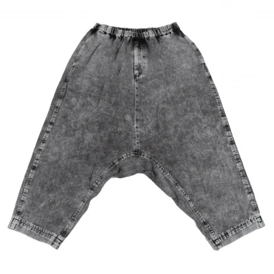 ブラックコムデギャルソンBLACK COMME des GARCONS ブリーチブラックデニムサルエルパンツ