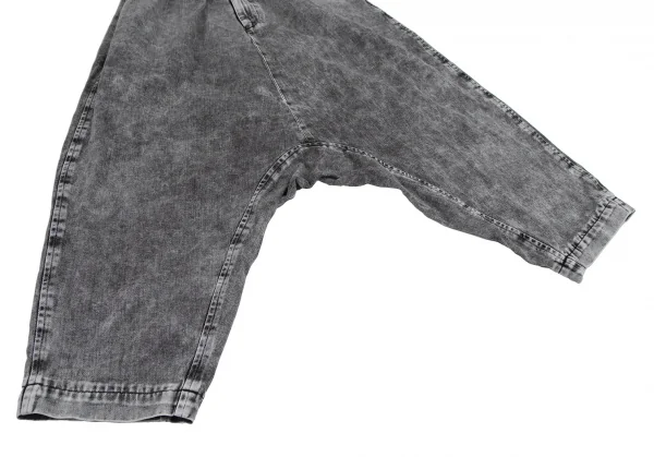 ブラックコムデギャルソンBLACK COMME des GARCONS ブリーチブラックデニムサルエルパンツ グレーL K-111514_006