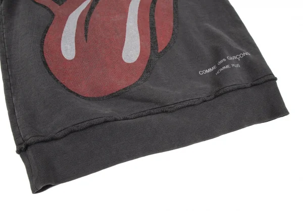 コムデギャルソン オムプリュスCOMME des GARCONS HOMME PLUS ローリングストーンズ リップアンドタンプリントノースリーブスウェット グレーM K-111522_009