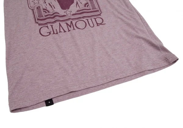 ヒステリックグラマーHYSTERIC GLAMOUR ガールプリントフレンチスリーブTシャツ 杢ピンクF K-111531_010