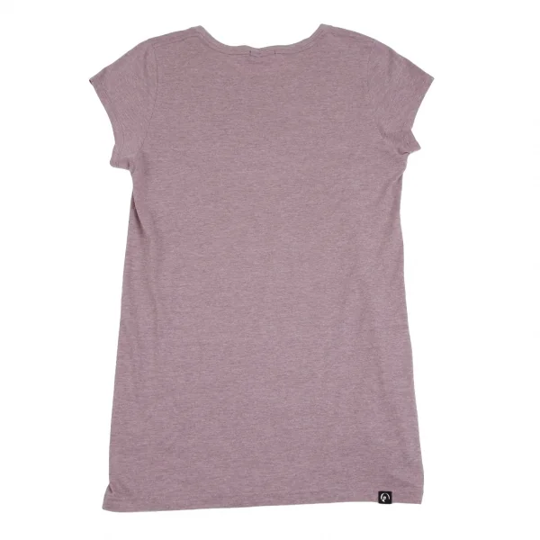 ヒステリックグラマーHYSTERIC GLAMOUR ガールプリントフレンチスリーブTシャツ 杢ピンクF K-111531_012