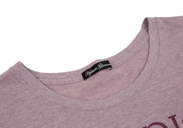 ヒステリックグラマーHYSTERIC GLAMOUR ガールプリントフレンチスリーブTシャツ 杢ピンクF K-111531_004