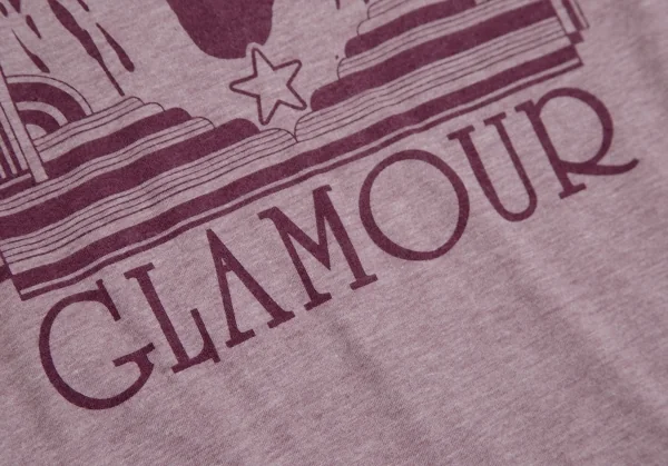 ヒステリックグラマーHYSTERIC GLAMOUR ガールプリントフレンチスリーブTシャツ 杢ピンクF K-111531_009