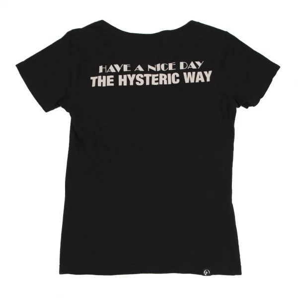 ヒステリックグラマーHYSTERIC GLAMOUR ウーマンポケットTシャツ 黒F K-111532_012