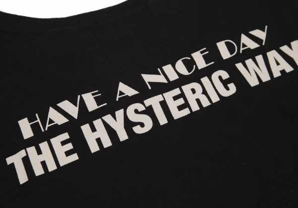 ヒステリックグラマーHYSTERIC GLAMOUR ウーマンポケットTシャツ 黒F K-111532_013