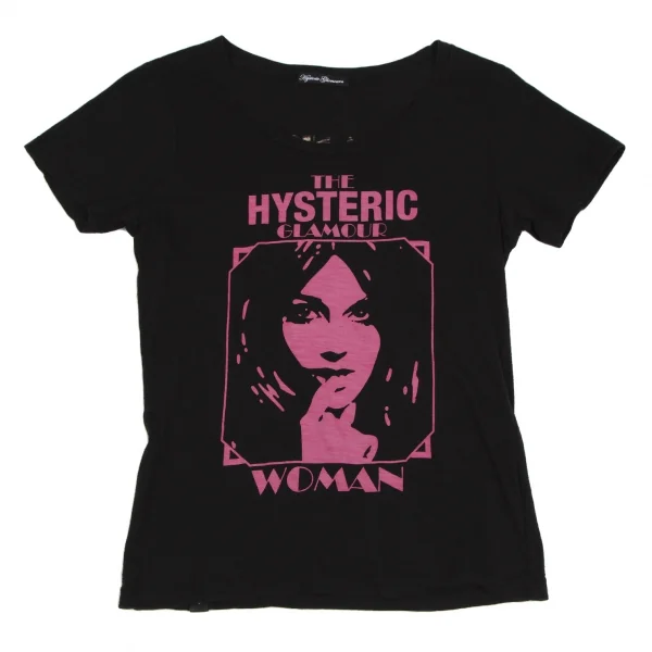 ヒステリックグラマーHYSTERIC GLAMOUR ウーマンポケットTシャツ 黒F K-111532_002