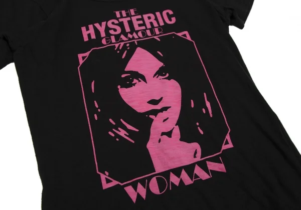 ヒステリックグラマーHYSTERIC GLAMOUR ウーマンポケットTシャツ 黒F K-111532_006