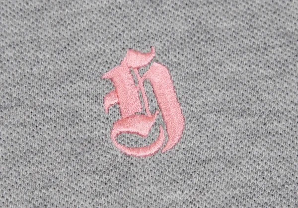 ヒステリックグラマーHYSTERIC GLAMOUR バックガールプリントポロシャツ グレーF K-111533_012