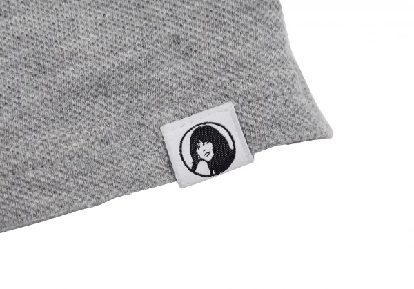 ヒステリックグラマーHYSTERIC GLAMOUR バックガールプリントポロシャツ グレーF K-111533_005