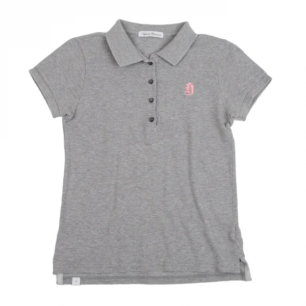 ヒステリックグラマーHYSTERIC GLAMOUR バックガールプリントポロシャツ グレーF K-111533_007