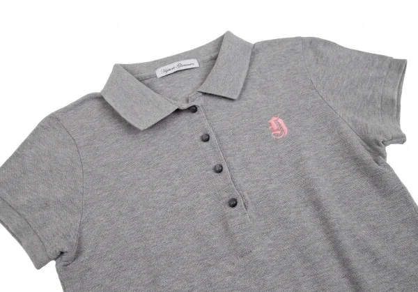 ヒステリックグラマーHYSTERIC GLAMOUR バックガールプリントポロシャツ グレーF K-111533_008