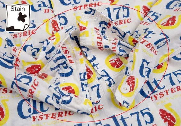 ヒステリックグラマーHYSTERIC GLAMOUR Calt75総柄プリントシャツ 白F K-111536_011