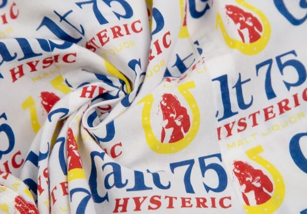 ヒステリックグラマーHYSTERIC GLAMOUR Calt75総柄プリントシャツ 白F K-111536_016