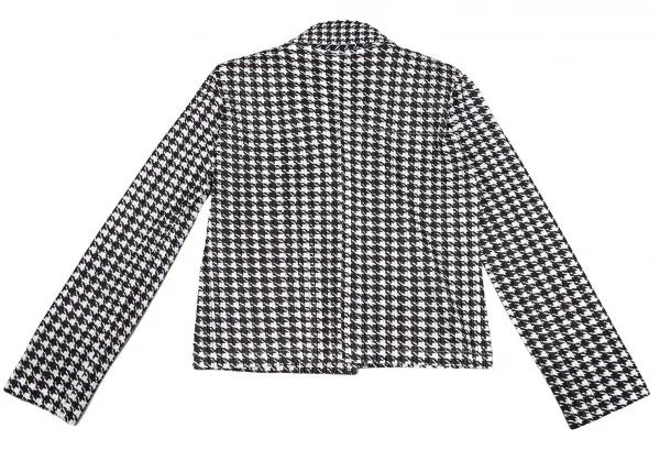 プリーツプリーズPLEATS PLEASE ハウンドトゥースプリーツジャケット 白黒3 K-111544_013