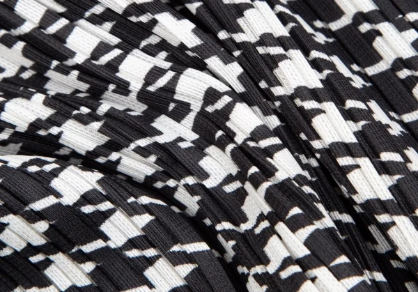 プリーツプリーズPLEATS PLEASE ハウンドトゥースプリーツジャケット 白黒3 K-111544_014