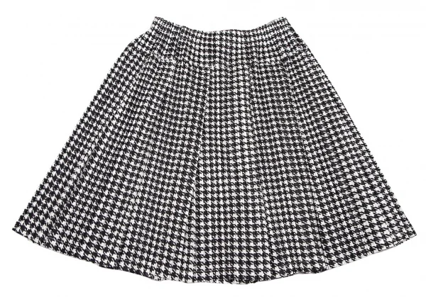 プリーツプリーズPLEATS PLEASE ハウンドトゥースプリーツスカート 白黒5 K-111545_002