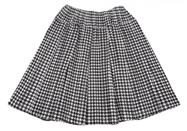 プリーツプリーズPLEATS PLEASE ハウンドトゥースプリーツスカート 白黒5 K-111545_007