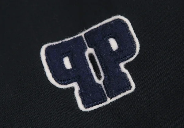 パパスPapas 裏チェックフェルトワッペンマウンテンパーカー 紺S K-111555_008