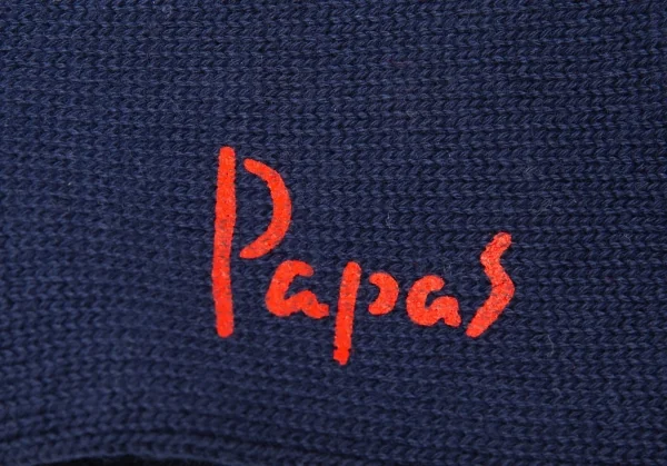 新品!パパスPapas アーガイルソックス ネイビーM位(25cm~27cm) K-111566_006