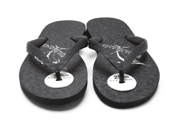 新品!パパスPapas カジキプリントビーチサンダル 黒25 K-111568_002