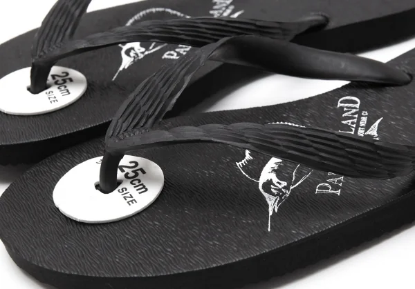 新品!パパスPapas カジキプリントビーチサンダル 黒25 K-111568_004