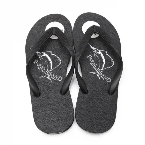 新品!パパスPapas カジキプリントビーチサンダル 黒25 K-111568_008