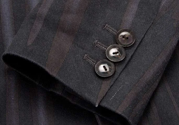 ジャンポールゴルチエ　クラシック　スラックス　48 黒　ストライプ ジャンポールゴルチエ オムJean Paul GAULTIER HOMME ウール