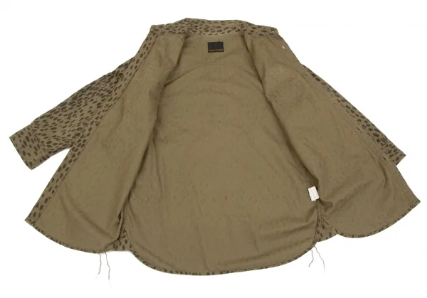 ヒステリックグラマーHYSTERIC GLAMOUR まだらプリントミリタリーシャツ ベージュF K-111609_013