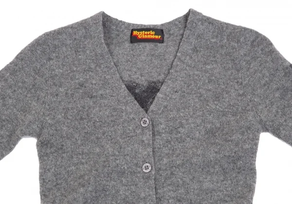 ヒステリックグラマーHYSTERIC GLAMOUR バックガールニットカーディガン グレーF K-111613_006