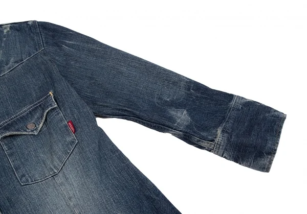 ヒステリックグラマーHYSTERIC GLAMOUR ウォッシュデニムウエスタンシャツ インディゴF K-111615_006