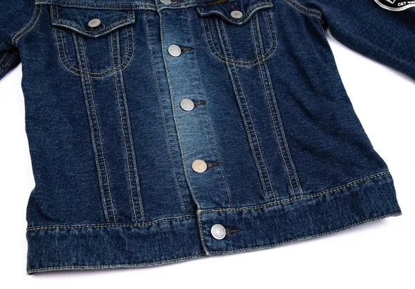 ヒステリックグラマーHYSTERIC GLAMOUR ガールワッペンデニムライクジャケット インディゴF K-111616_010