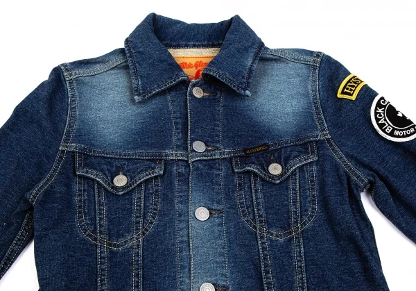 ヒステリックグラマーHYSTERIC GLAMOUR ガールワッペンデニムライクジャケット インディゴF K-111616_003