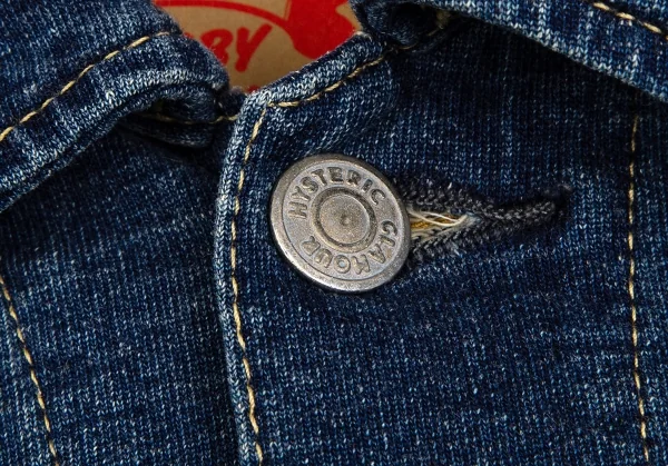 ヒステリックグラマーHYSTERIC GLAMOUR ガールワッペンデニムライクジャケット インディゴF K-111616_004
