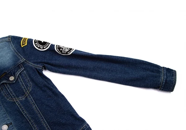 ヒステリックグラマーHYSTERIC GLAMOUR ガールワッペンデニムライクジャケット インディゴF K-111616_007
