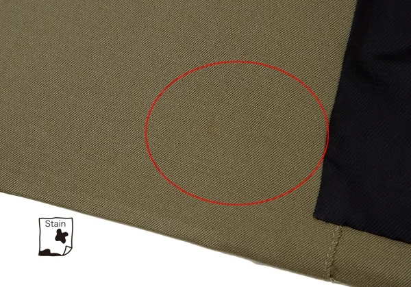 ジャンポールゴルチエ オムJean Paul GAULTIER HOMMEウールギャバメタルボタンダブルブレストノースリーブジャケット カーキ48 K-111628_010