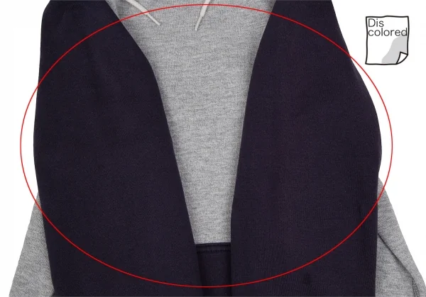 アイ ジュンヤワタナベ マン コムデギャルソン×ヴァンeYe JUNYA WATANABE MAN COMME des GARCONS×VAN バックロゴ刺繍ラグランパーカー グレー紺S K-111655_011