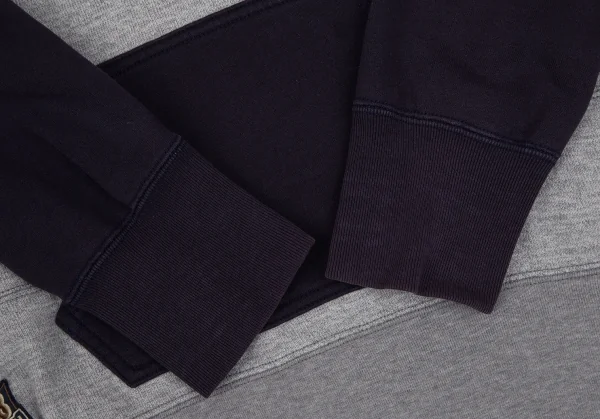 アイ ジュンヤワタナベ マン コムデギャルソン×ヴァンeYe JUNYA WATANABE MAN COMME des GARCONS×VAN バックロゴ刺繍ラグランパーカー グレー紺S K-111655_013