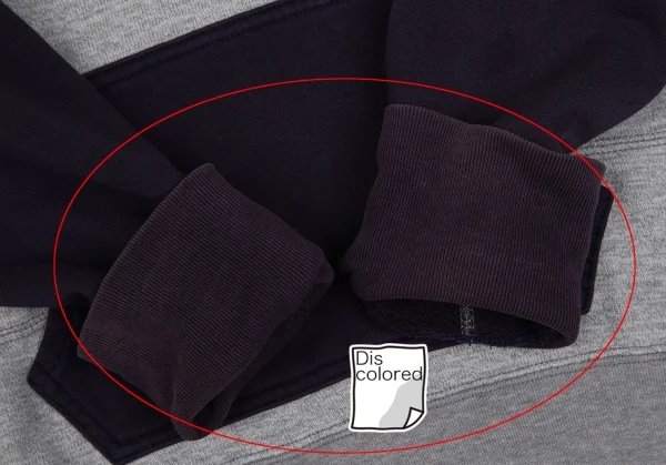 アイ ジュンヤワタナベ マン コムデギャルソン×ヴァンeYe JUNYA WATANABE MAN COMME des GARCONS×VAN バックロゴ刺繍ラグランパーカー グレー紺S K-111655_014