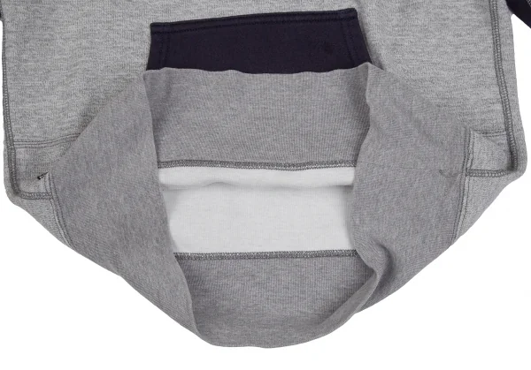 アイ ジュンヤワタナベ マン コムデギャルソン×ヴァンeYe JUNYA WATANABE MAN COMME des GARCONS×VAN バックロゴ刺繍ラグランパーカー グレー紺S K-111655_018