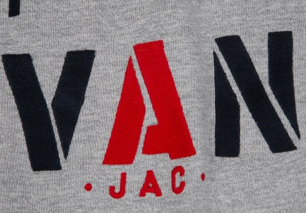 アイ ジュンヤワタナベ マン コムデギャルソン×ヴァンeYe JUNYA WATANABE MAN COMME des GARCONS×VAN バックロゴ刺繍ラグランパーカー グレー紺S K-111655_003