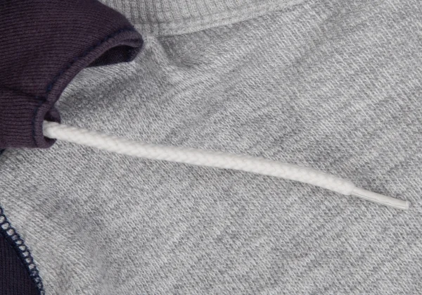 アイ ジュンヤワタナベ マン コムデギャルソン×ヴァンeYe JUNYA WATANABE MAN COMME des GARCONS×VAN バックロゴ刺繍ラグランパーカー グレー紺S K-111655_008