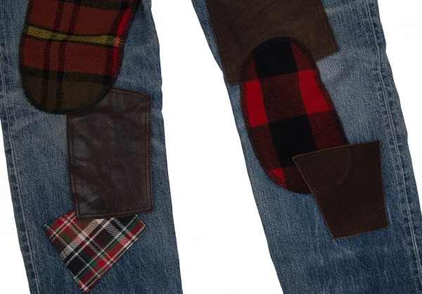 アイ ジュンヤワタナベ マン コムデギャルソン×リーバイス 解体再構築パッチワークXXデニムパンツ インディゴXS K-111656_011