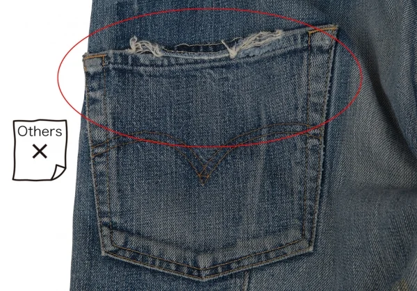 アイ ジュンヤワタナベ マン コムデギャルソン×リーバイス 解体再構築パッチワークXXデニムパンツ インディゴXS K-111656_015