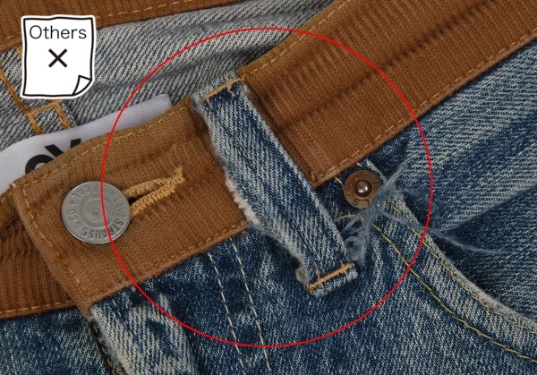 アイ ジュンヤワタナベ マン コムデギャルソン×リーバイス 解体再構築パッチワークXXデニムパンツ インディゴXS K-111656_006