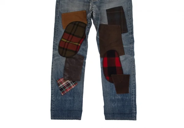 アイ ジュンヤワタナベ マン コムデギャルソン×リーバイス 解体再構築パッチワークXXデニムパンツ インディゴXS K-111656_009