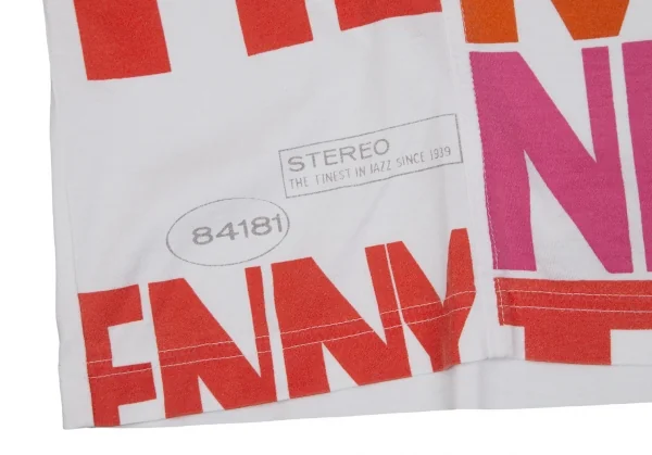 ジュンヤワタナベマン コムデギャルソンJUNYA WATANABE MAN COMME des GARCONS ジャズプリント切替リンガーTシャツ 白S K-111657_010