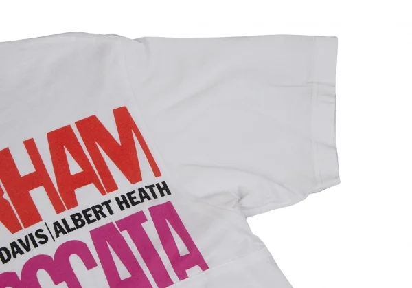 ジュンヤワタナベマン コムデギャルソンJUNYA WATANABE MAN COMME des GARCONS ジャズプリント切替リンガーTシャツ 白S K-111657_005